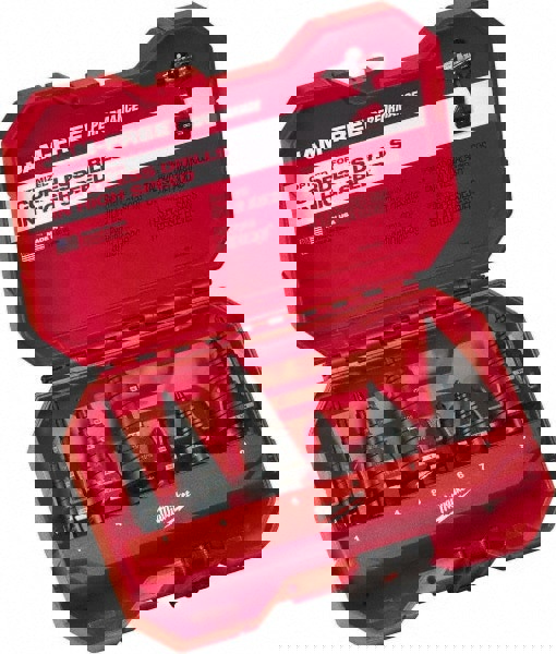 Drill Bit Set: Step Drill Bits, 6 Pc, 0.125